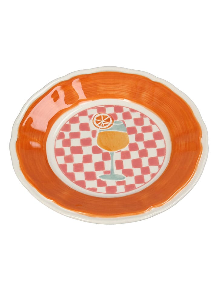 Talerz śniadaniowy ''Cocktail'' w kolorze pomarańczowym - Ø 21 cm