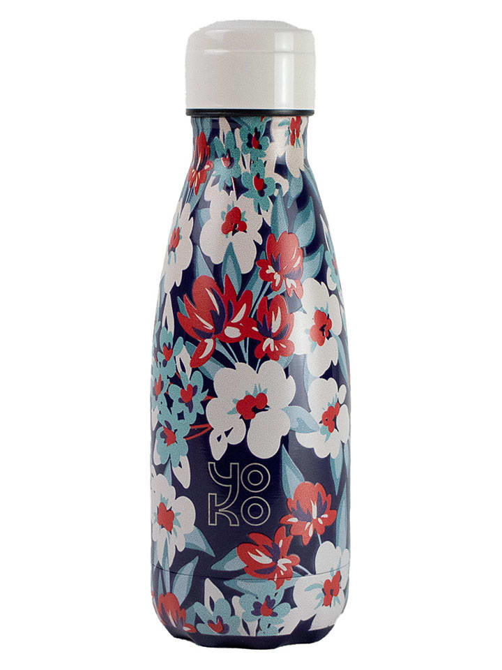 Butelka termiczna "Casablanca" w kolorze niebiesko-czerwono-białym - 260 ml
