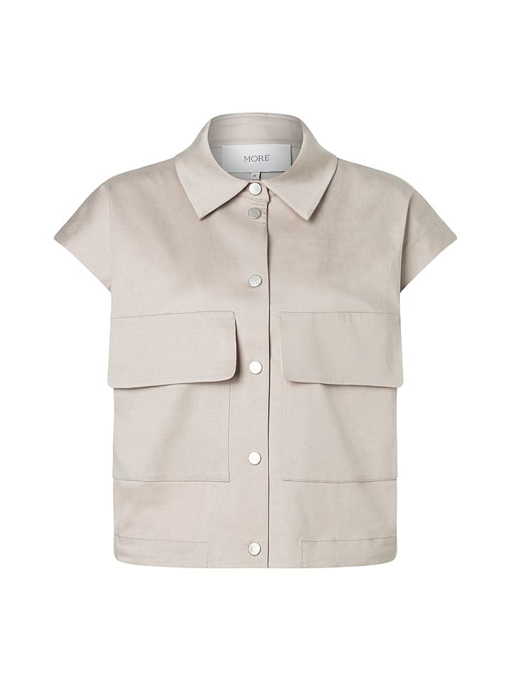 Hemdjacke in Creme