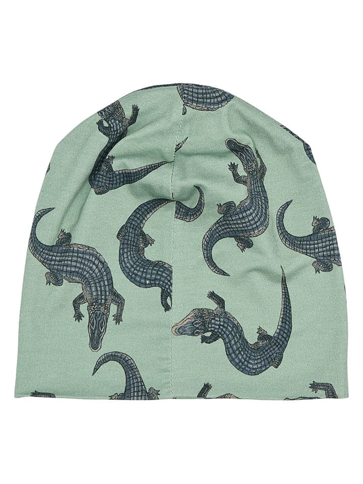 Czapka beanie w kolorze zielonym