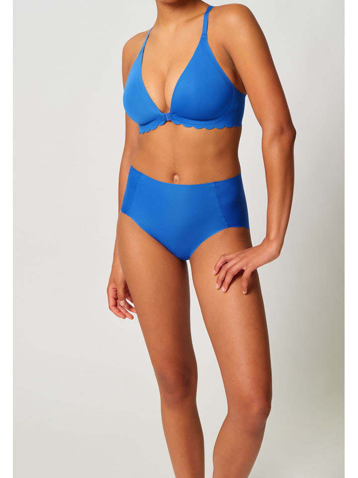 Figi high waist w kolorze niebieskim