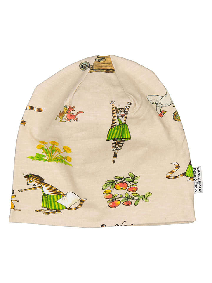 Czapka beanie w kolorze beżowym