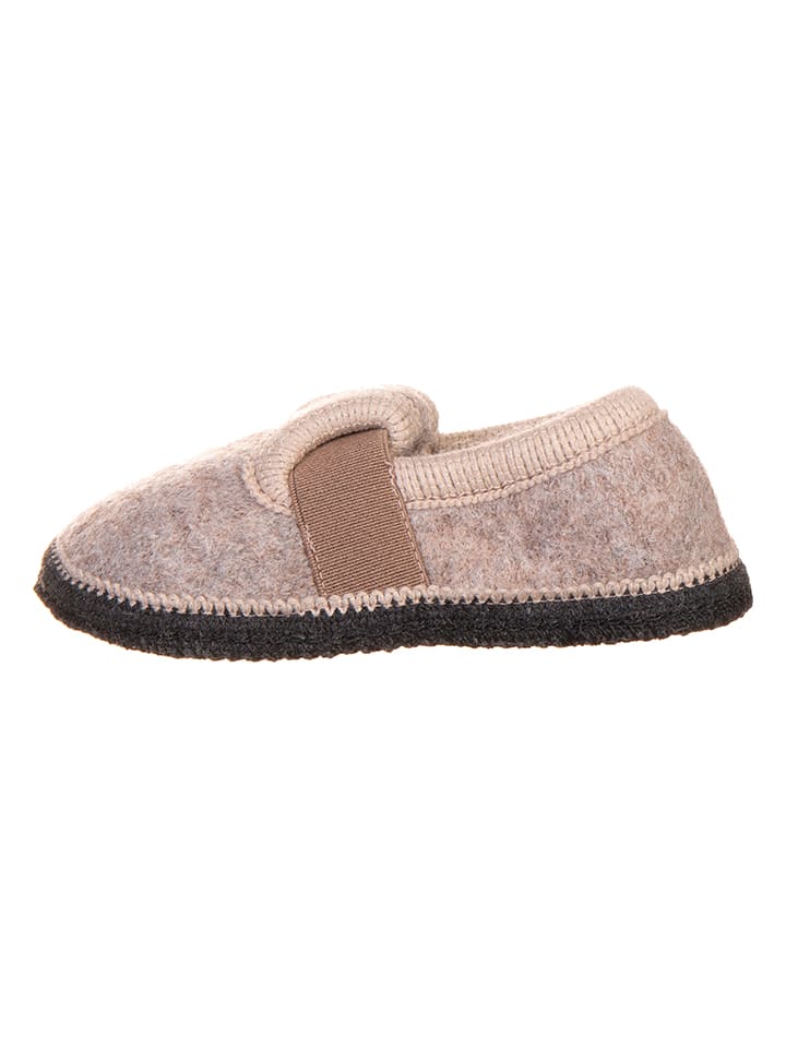 Pantoffels "Bobby" beige