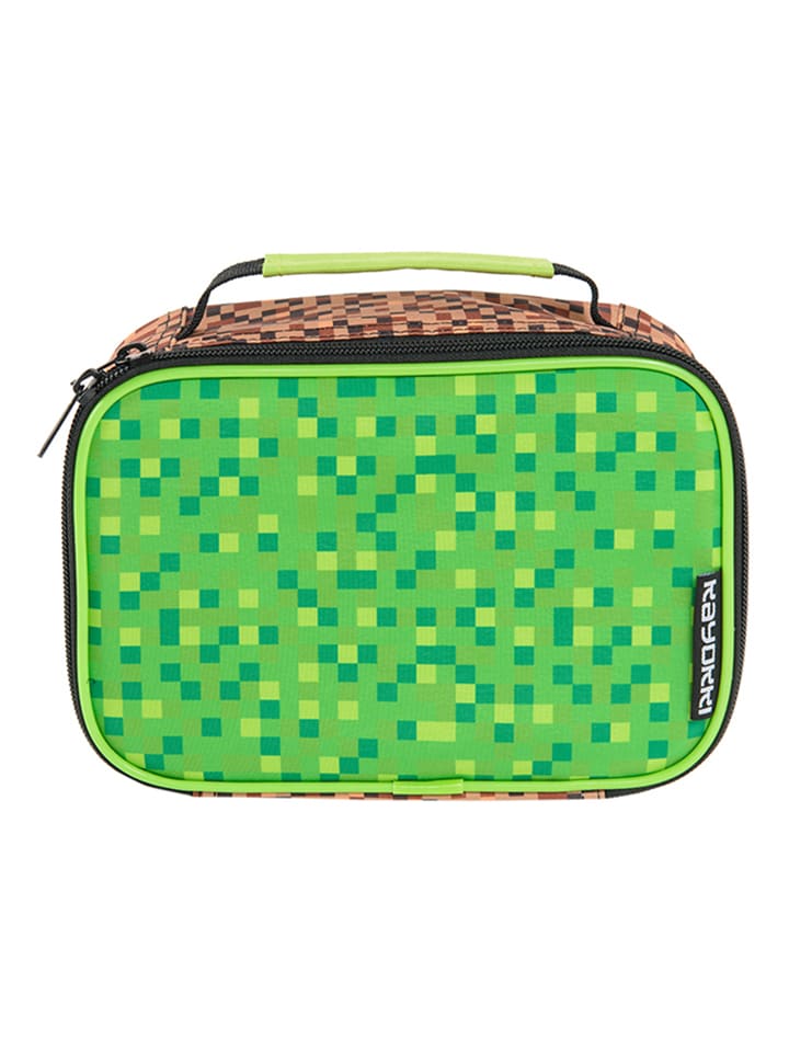 Torba izolacyjna w kolorze zielonym na lunch - 22,5 x 9 x 16 cm