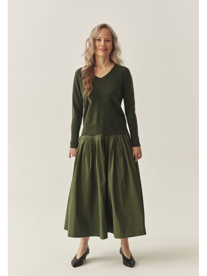Kaszmirowy sweter w kolorze khaki