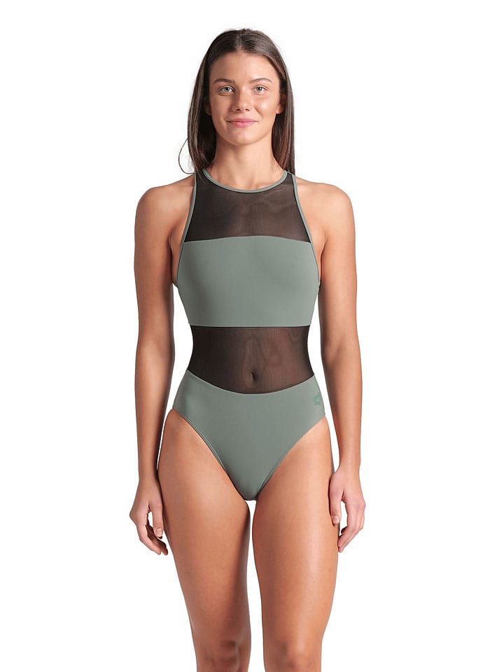 Badpak groen/zwart