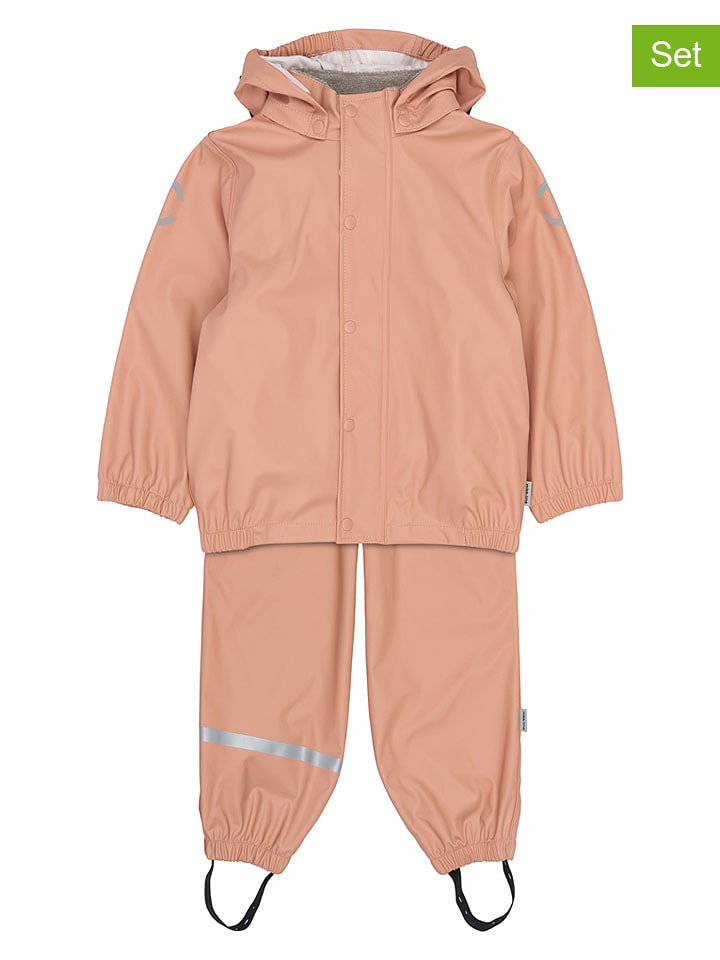 2-delige regenoutfit oranje