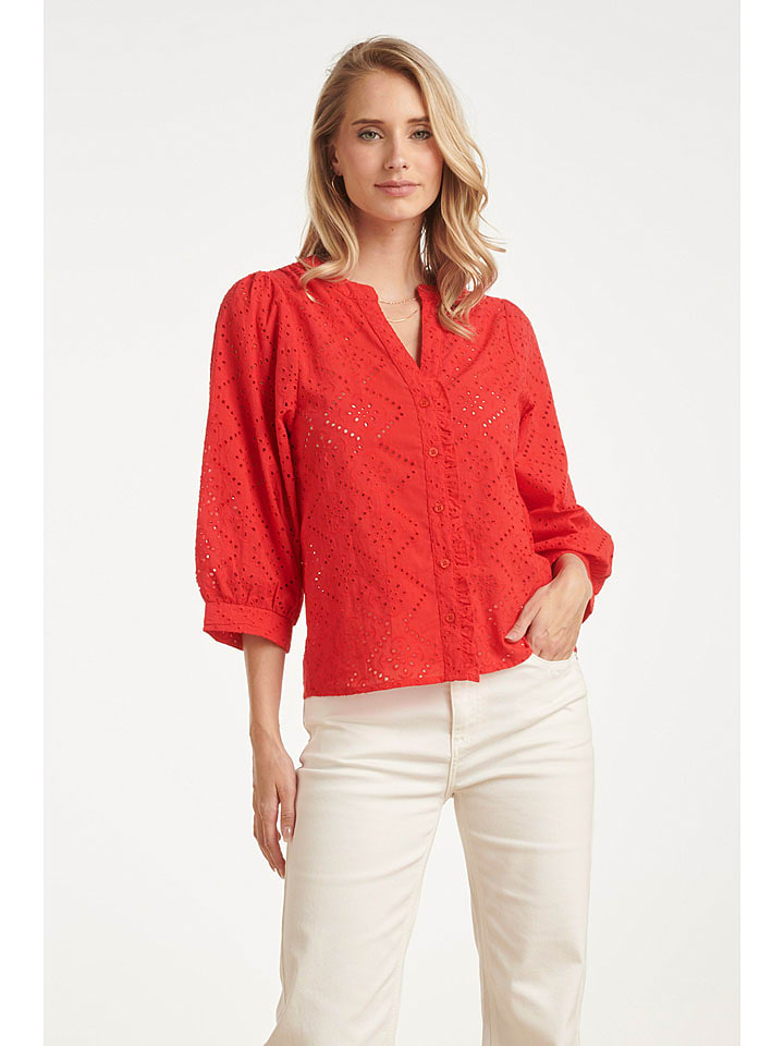 Blouse rood