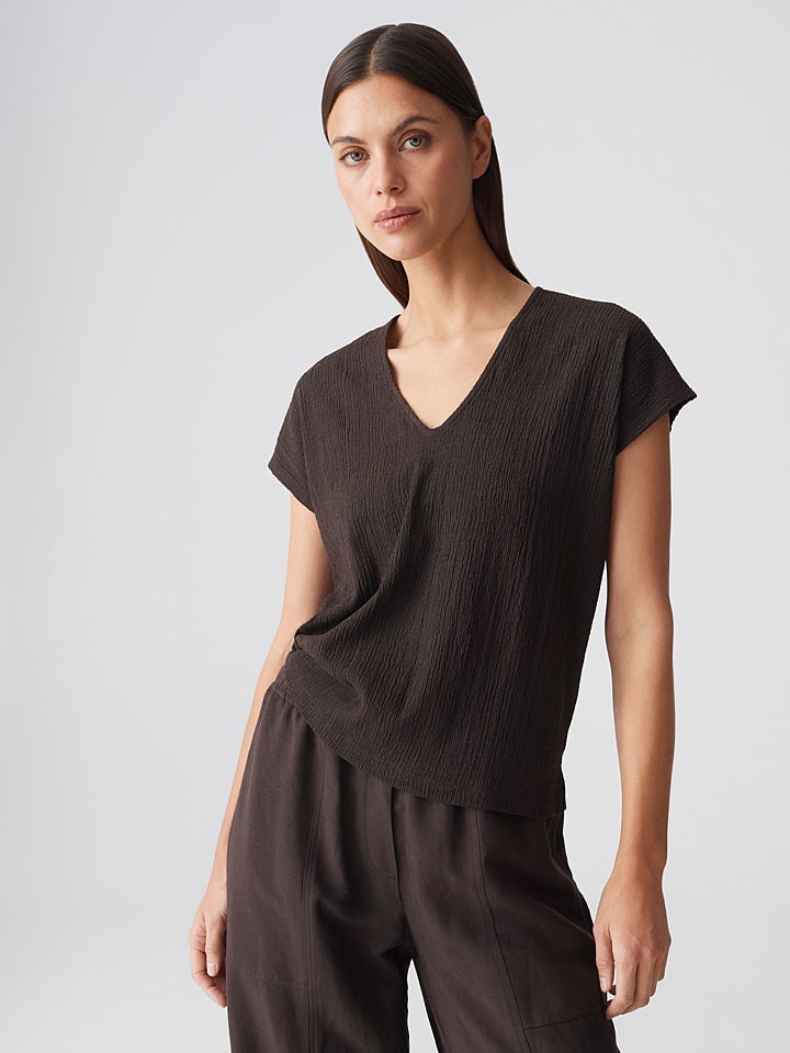 Shirt donkerbruin