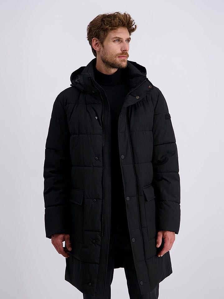 Wintermantel zwart