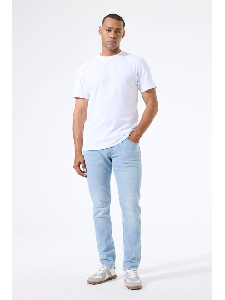 Dżinsy - Slim fit - w kolorze błękitnym