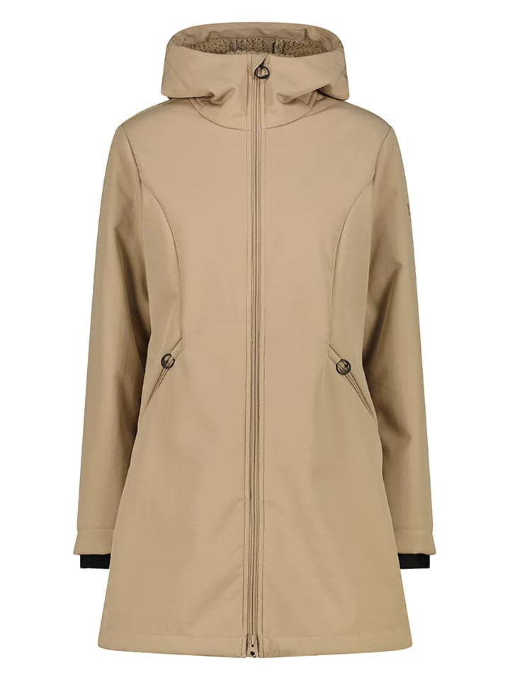 Parka w kolorze beżowym