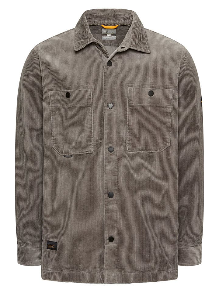 Corduroy blousejas grijs