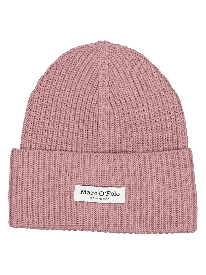 Czapka beanie w kolorze jasnoróżowym
