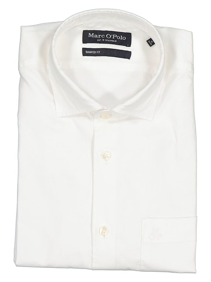 Blouse - shaped fit - wit
