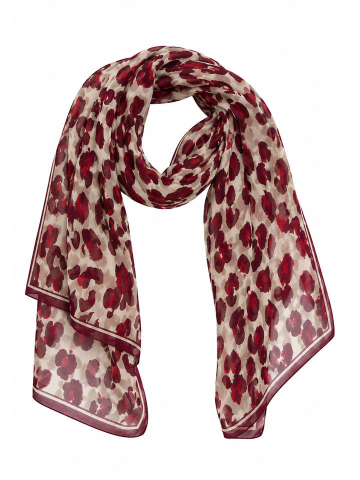 Schal in Bordeaux/ Rosé - (L)180 x (B)70 cm