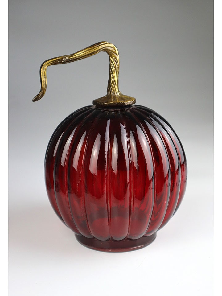 Figurka dekoracyjna "Pumpkin" w kolorze czerwonym - wys. 20 cm