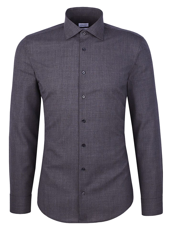 Koszula - X-Slim fit - w kolorze antracytowym