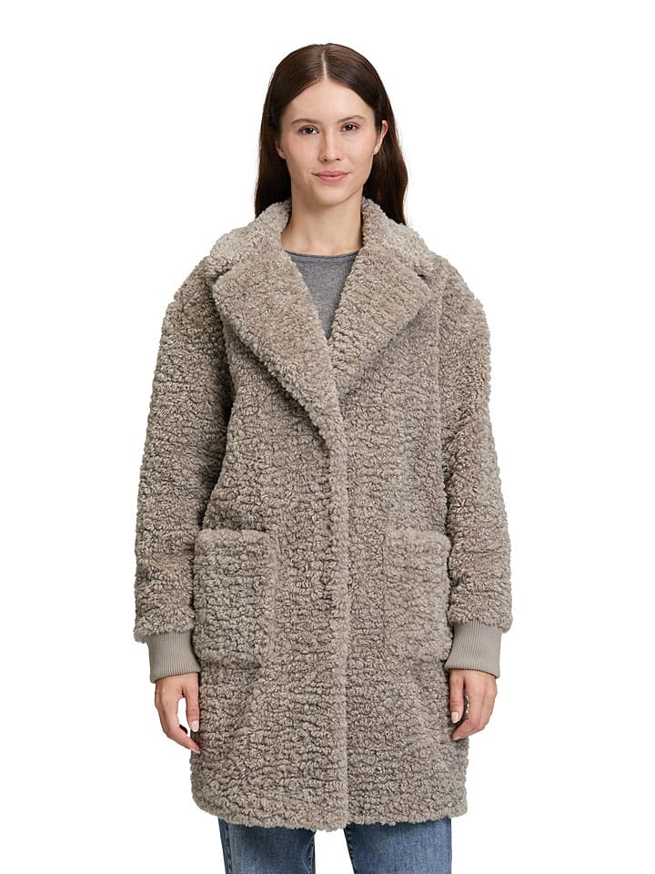 Teddymantel in Taupe