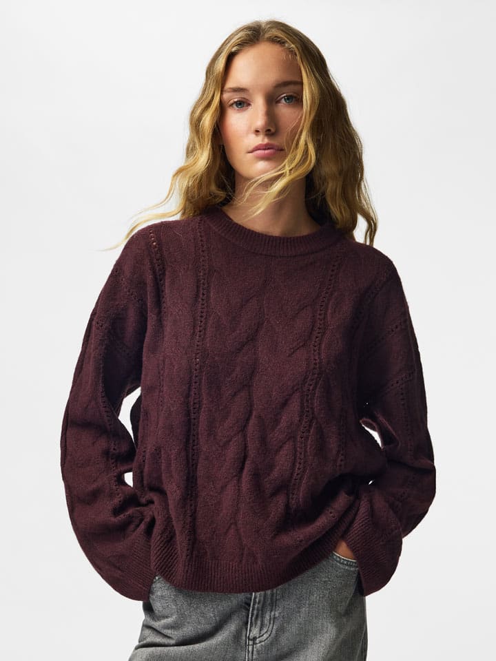 Sweter w kolorze ciemnofioletowym
