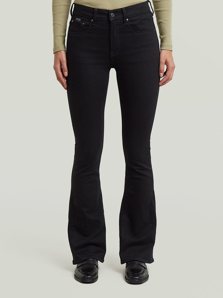 Spijkerbroek - bootcut - zwart