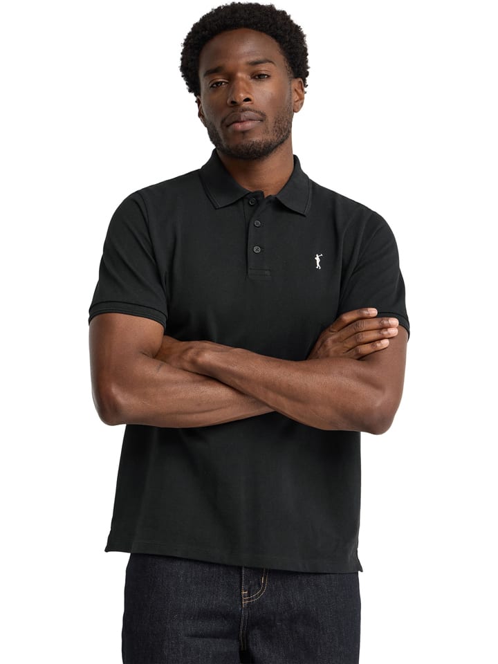 Poloshirt in Schwarz