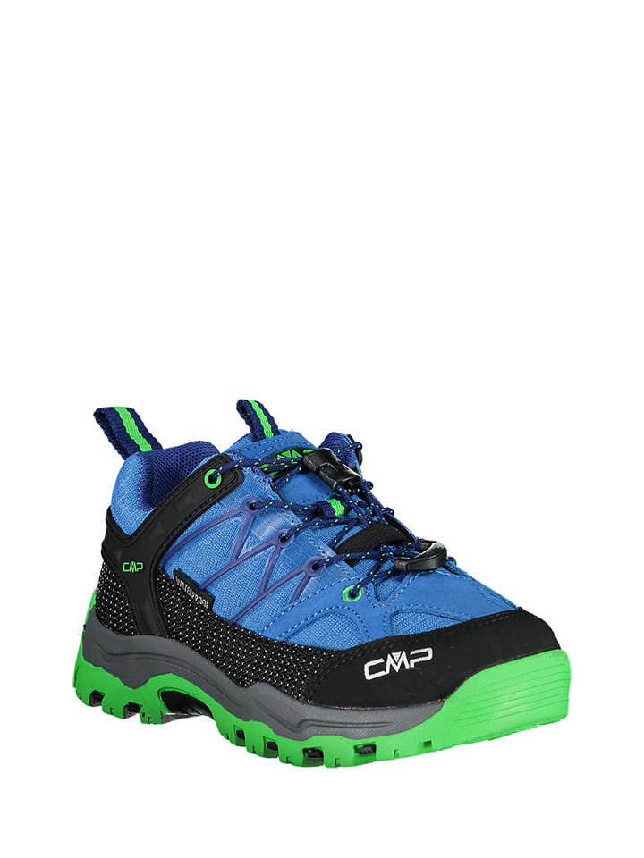Buty trekkingowe "Rigel" w kolorze niebiesko-czarno-zielonym
