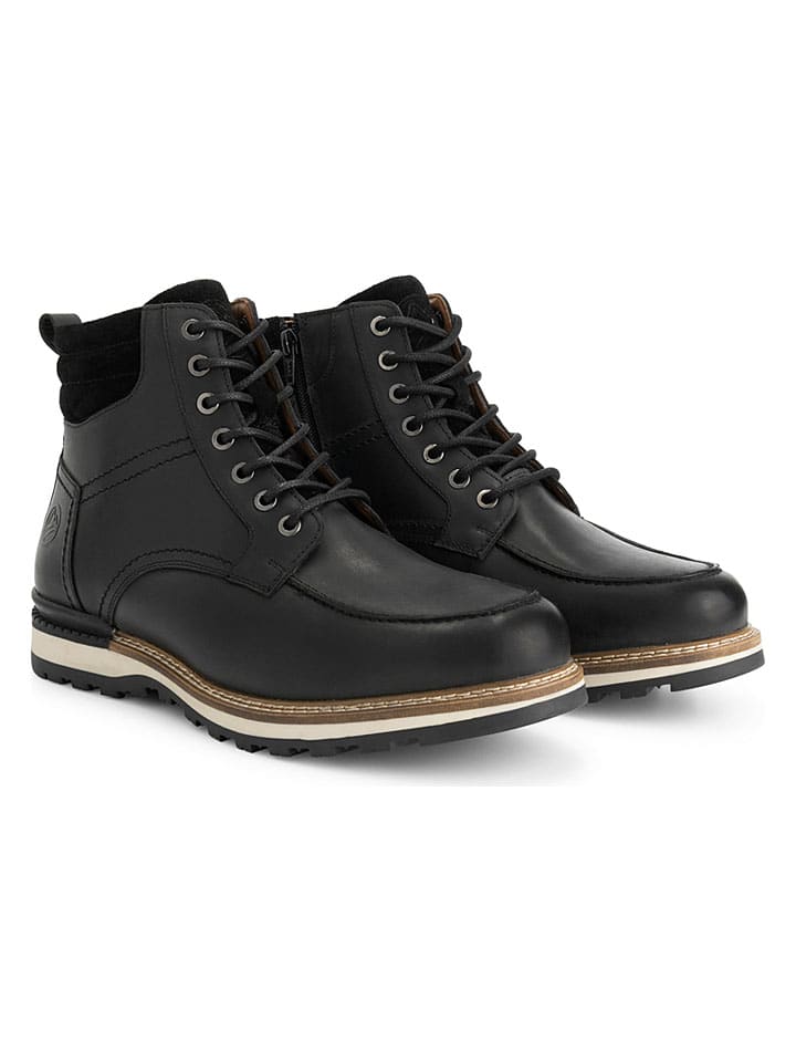 Leren boots "Lindved" zwart