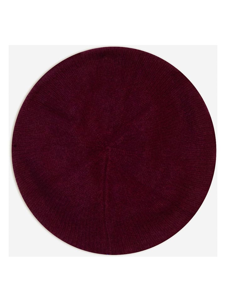 Kaszmirowa czapka beanie "Faith" w kolorze bordowym