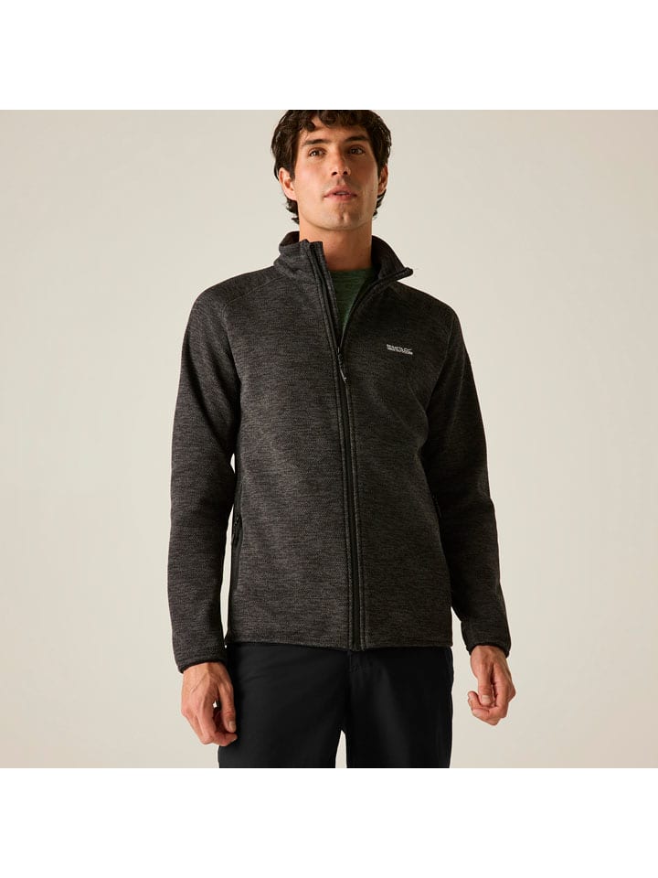 Fleece vest "Frankie Borg" antraciet