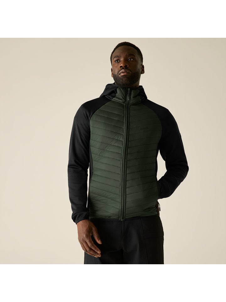 Hybridjacke "Andreson" in Schwarz/ Khaki