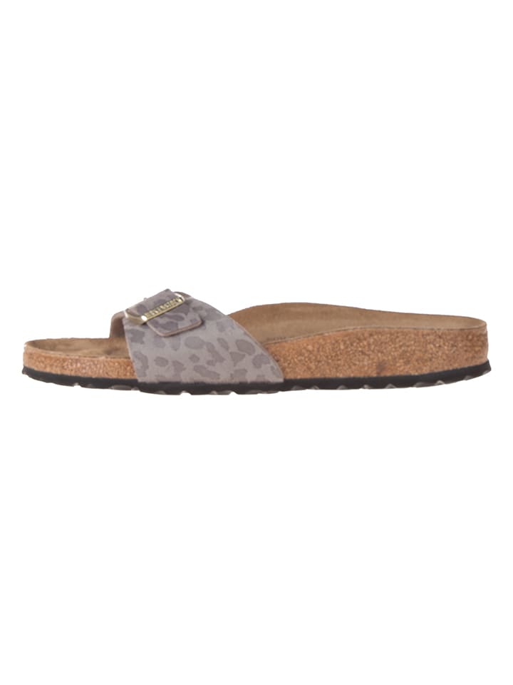 Pantoletten "Madrid" in Taupe