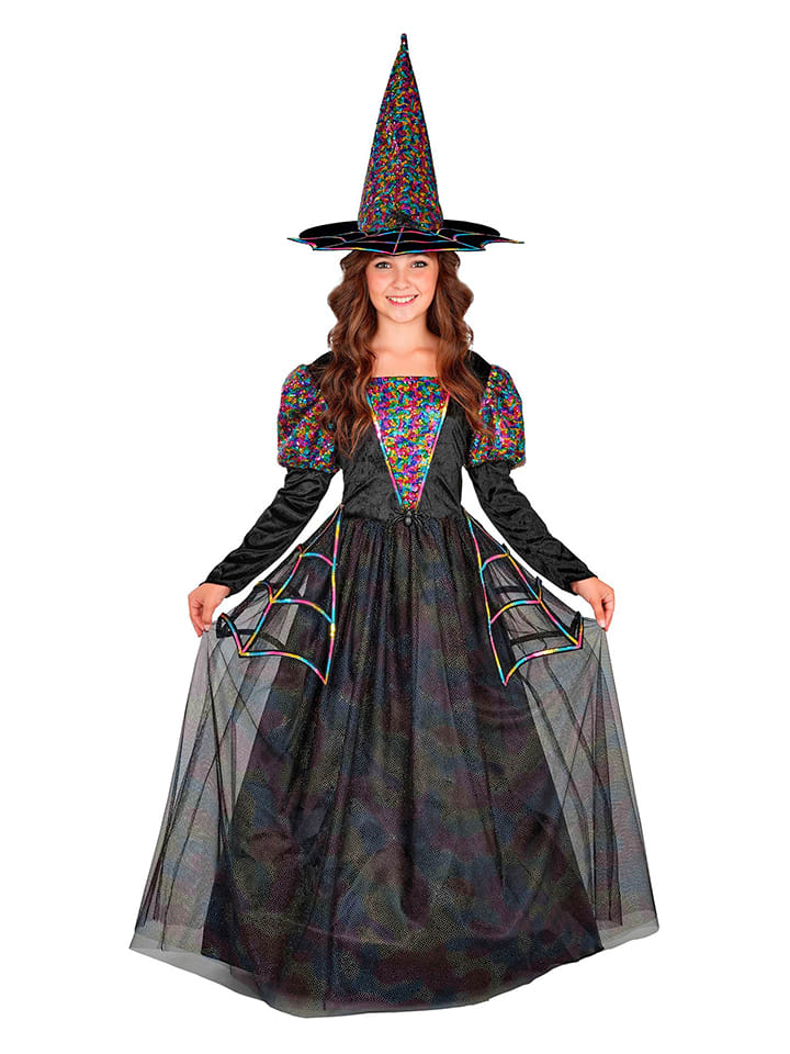 2-częściowy kostium "WITCH" w kolorze czarnym