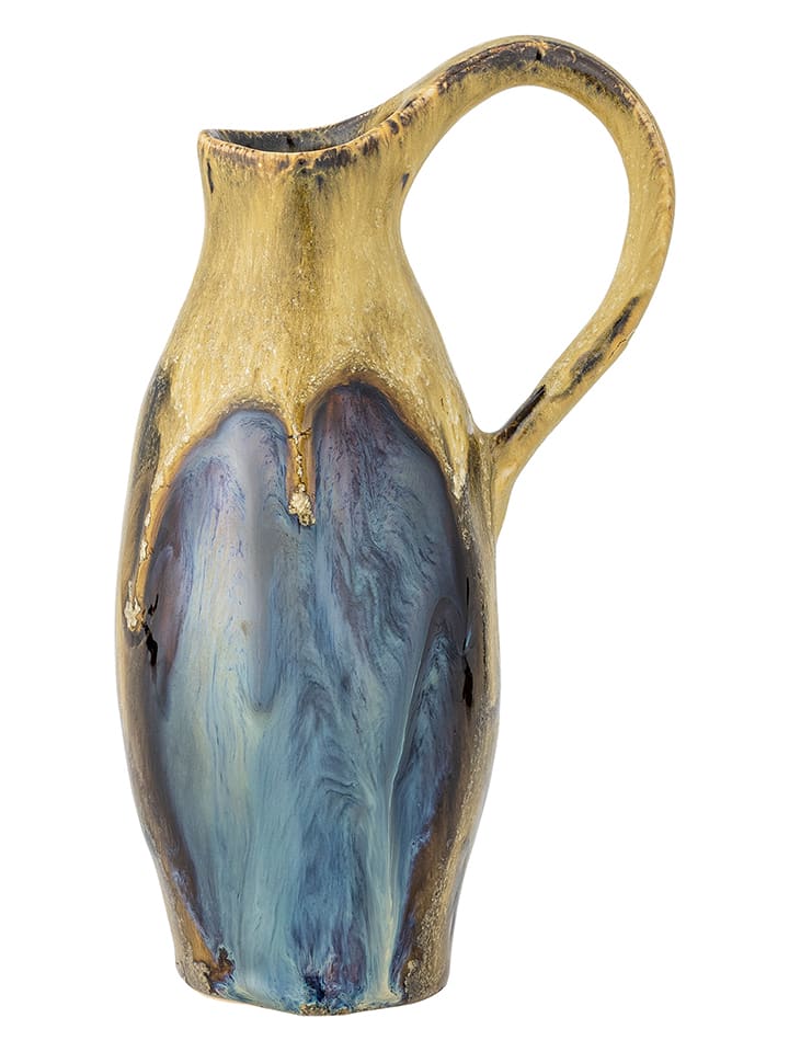 Wazon "Jenkins" w kolorze niebiesko-beżowym - wys. 20 x Ø 8 cm