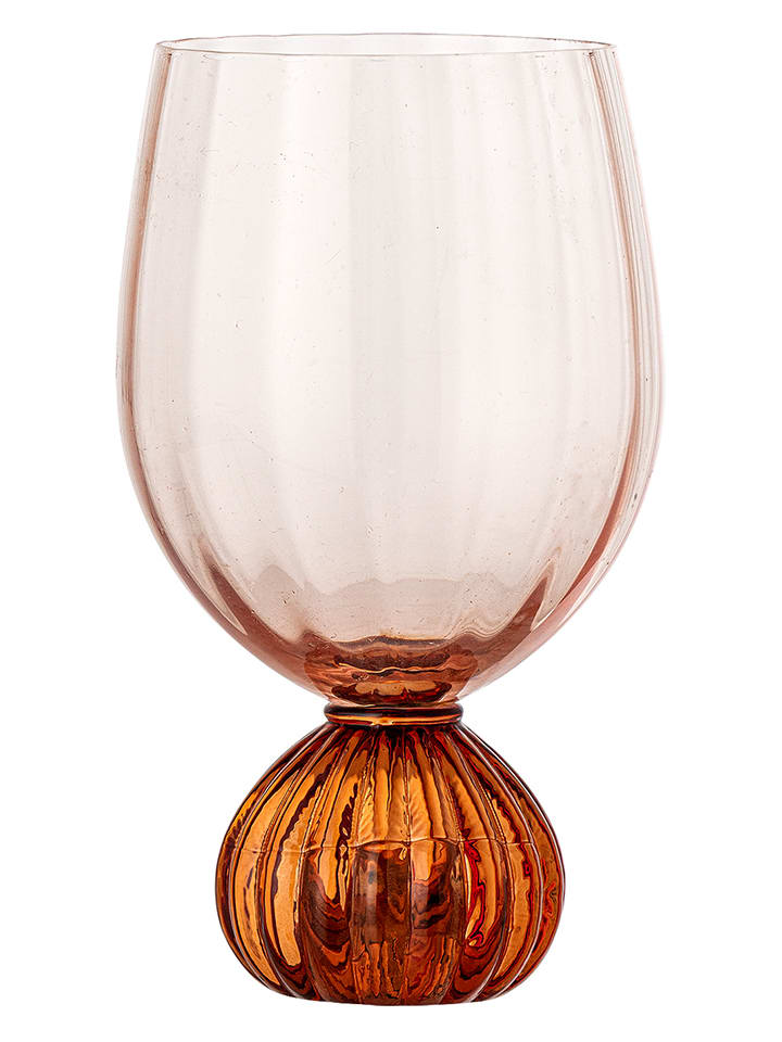 Kieliszek "Taurin" w kolorze jasnoróżowo-pomarańczowym do wina - 430 ml