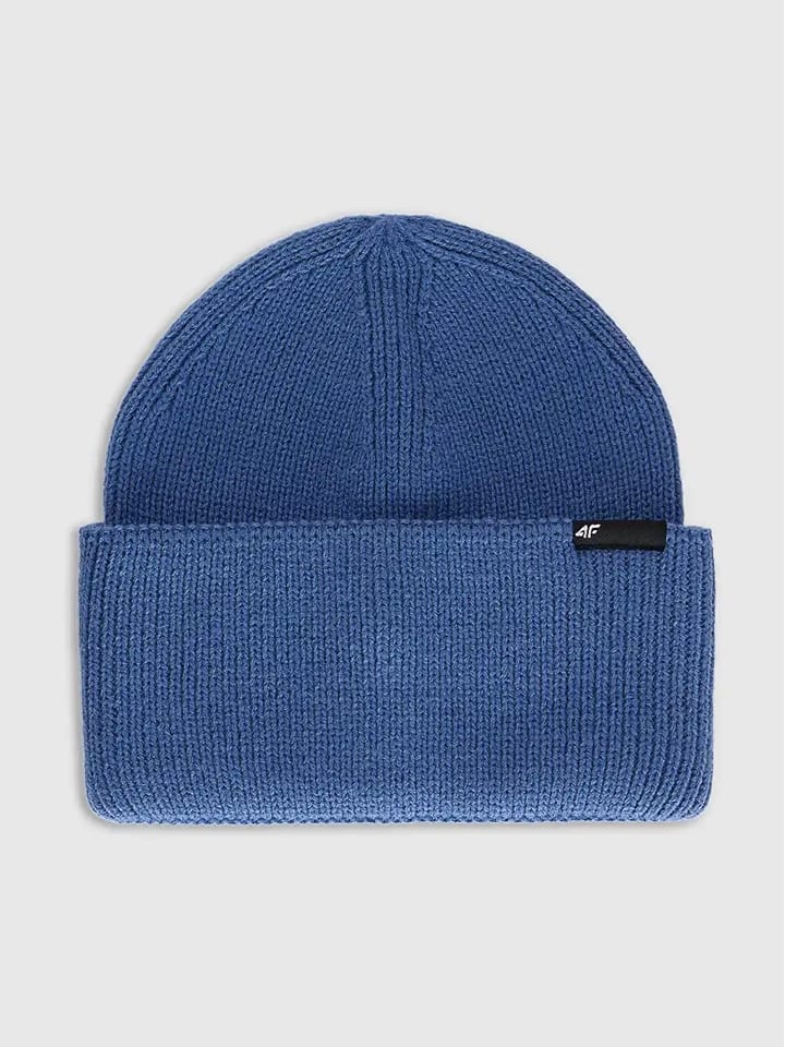 Czapka beanie w kolorze niebieskim