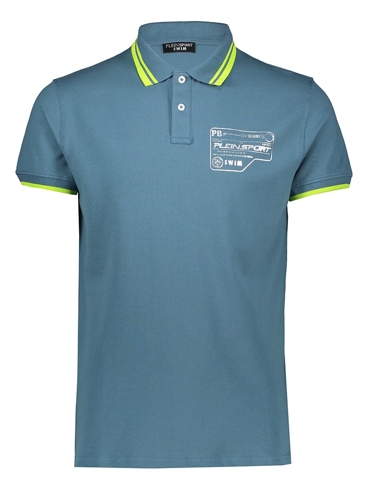 Koszulka polo w kolorze niebieskim