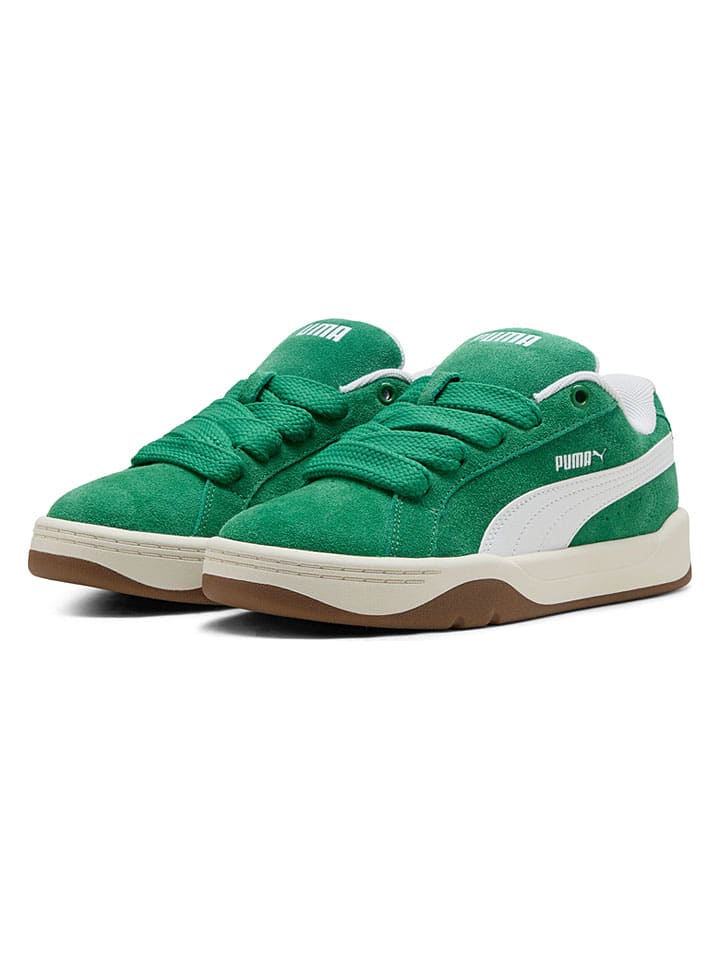 Skórzane sneakersy "Park Lifestyle Easy SD Jr" w kolorze zielonym