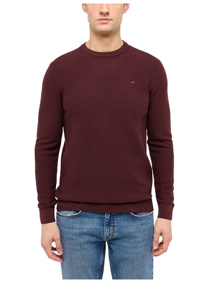 Sweter w kolorze bordowym