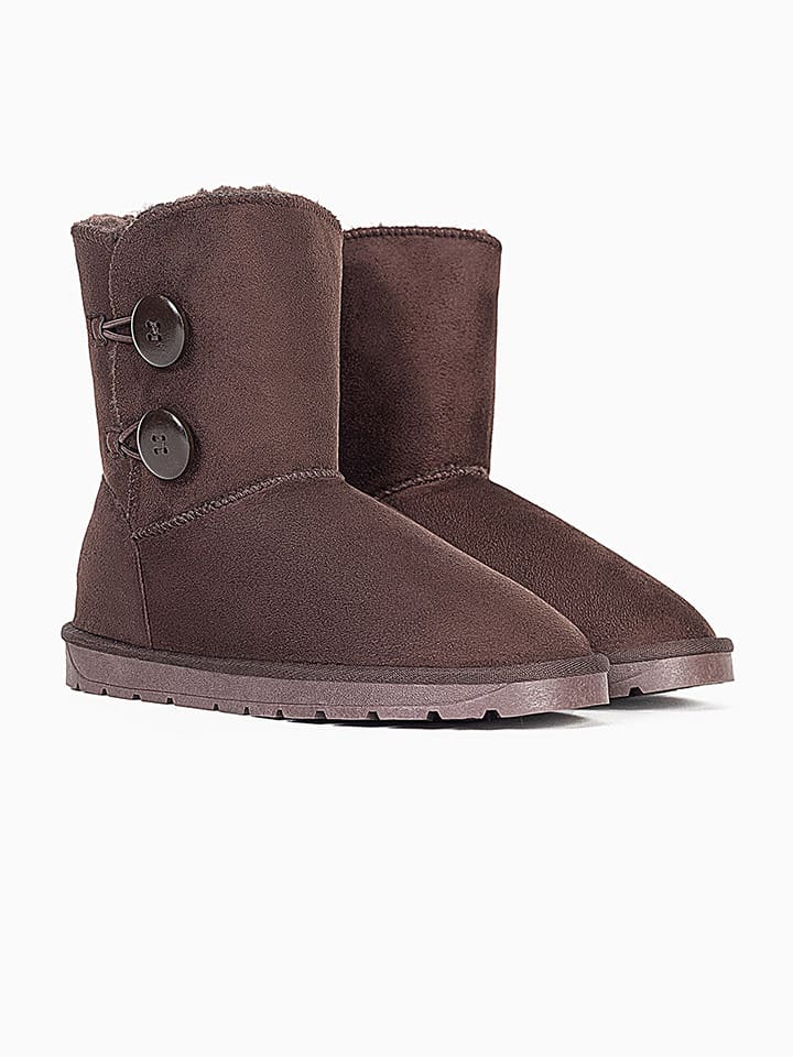 Winterboots "Elisa" donkerbruin