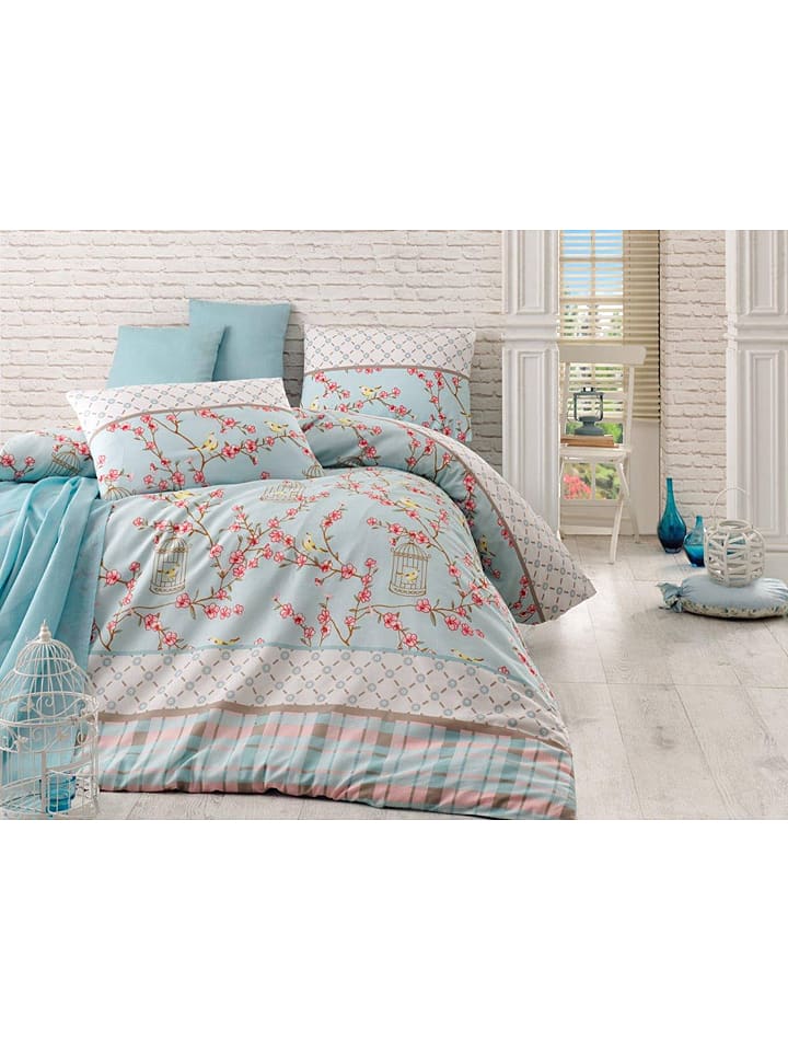 Komplet pościeli "Double" w kolorze błękitnym