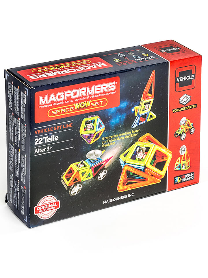 22-częściowy zestaw magnetyczny "Space Wow" - 3+