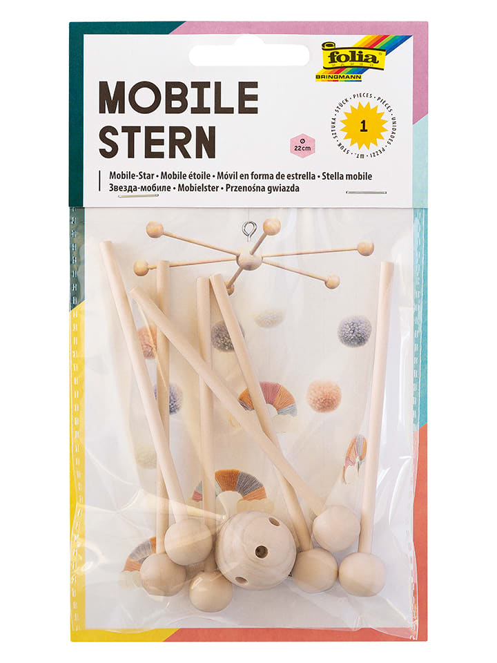 Mobileaufhängung in Natur - Ø 22 cm