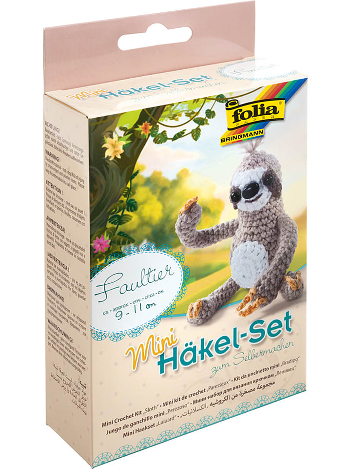 Mini zestaw "Sloth" do szydełkowania - 8+