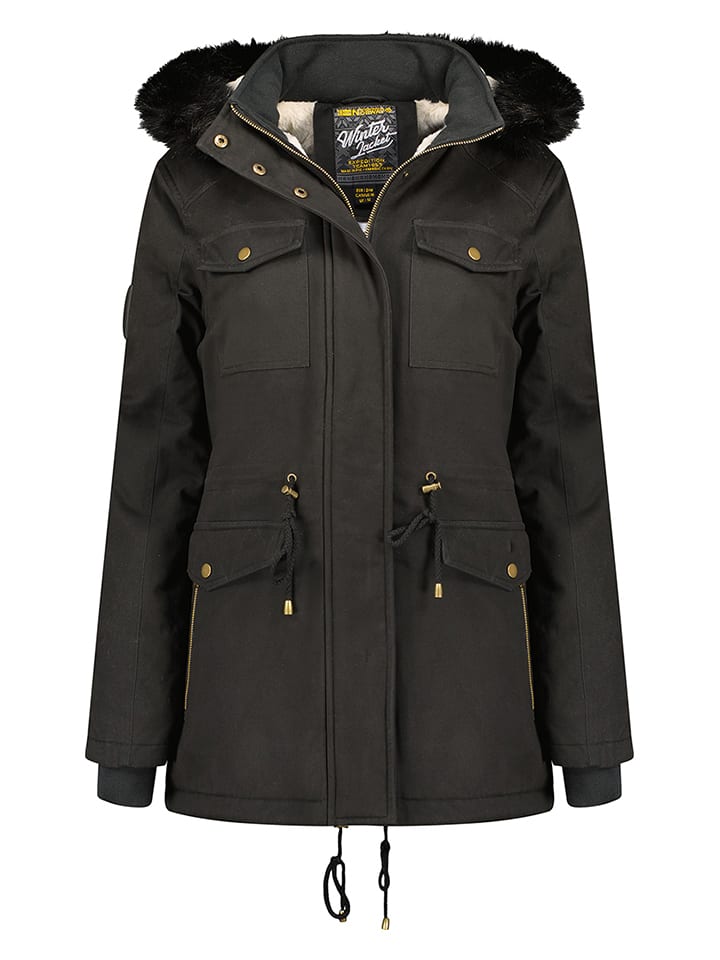Parka "Celeste" in Schwarz