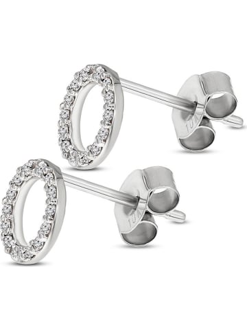 Vittoria Jewels Weißgold-Ohrstecker mit Diamanten