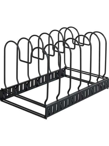 Wenko Serviesstandaard zwart - (B)30 x (H)18 x (D)18 cm