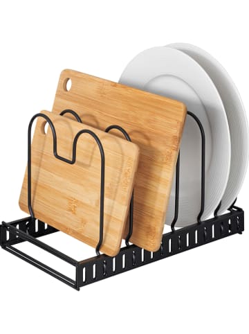 Wenko Serviesstandaard zwart - (B)30 x (H)18 x (D)18 cm
