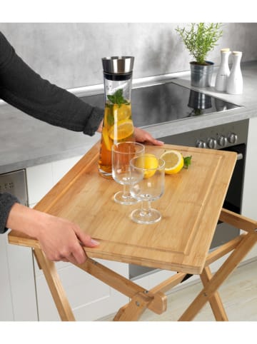 Wenko Bijzettafel lichtbruin - (B)60 x (H)79 x (D)52 cm