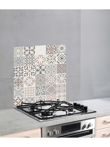 Wenko Spatscherm "Kachel" beige - (L)60 x (B)70 cm